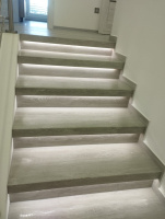  Bukoma schody z vinylu s LED Dub Geelong